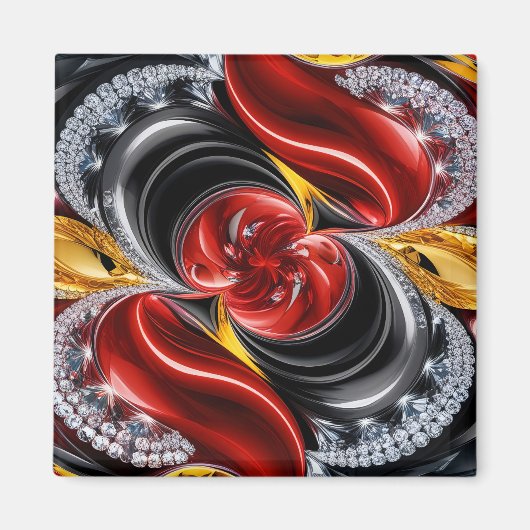 Magneet met Duits Kleurenontwerp (Voorkant)