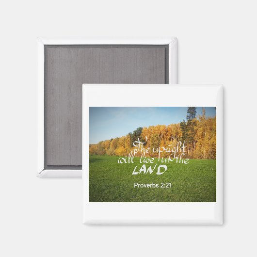 Magneet met een bijbelvers (Voorkant / Achterkant)