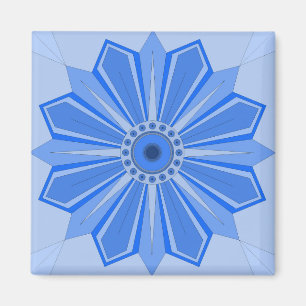 Magneet met een kunst van bloem