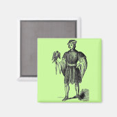 Magneet met elizabethaanse kostuums (Voorkant / Achterkant)