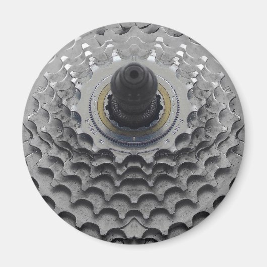 Magneet met fietstandwiel (Voorkant)