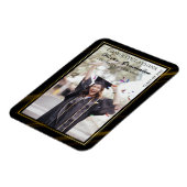 Magneet met foto-aankondiging voor afgestudeerden (Linkerzijde)