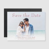 Magneet met foto 'Save the Date' aankondiging (Voorkant / Achterkant)