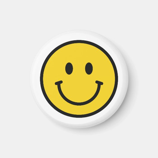 Magneet met glimlachend gezicht. Leuke emoji (Voorkant)