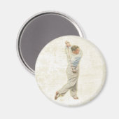 Magneet met  golfspeler (Voorkant / Achterkant)
