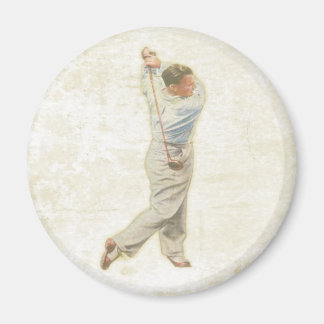 Magneet met  golfspeler