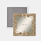 Magneet met gouden sierlijst (Voorkant / Achterkant)