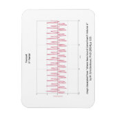 Magneet met Grafiek van Trompet Nota (Verticaal)