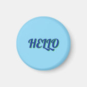 Magneet met hallo (Voorkant)
