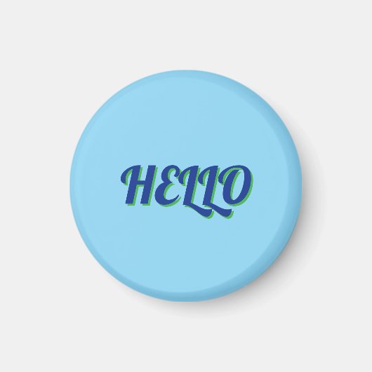 Magneet met hallo (Voorkant)