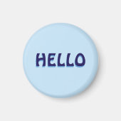 Magneet met hallo (Voorkant)