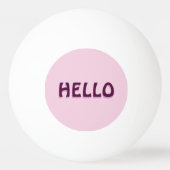 Magneet met hallo pingpongbal (Voorkant)