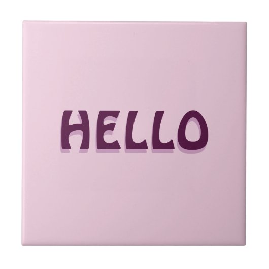 Magneet met hallo tegeltje (Voorkant)