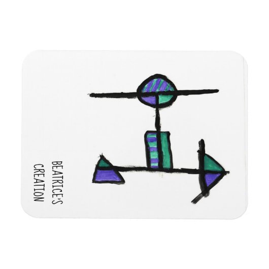 Magneet met het initiaal H (Horizontaal)