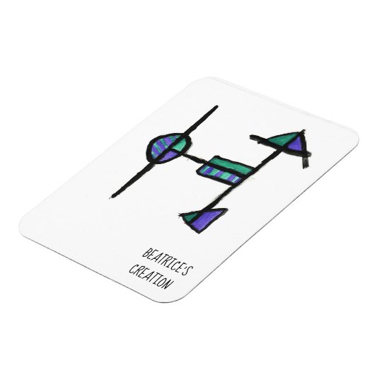 Magneet met het initiaal H (Linkerzijde)