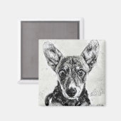 Magneet met Hondengezicht (Voorkant / Achterkant)