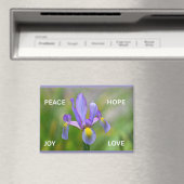 Magneet met Iris bloem en Advent thema's (Insitu (Vaatwasser))