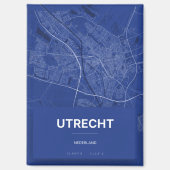 Magneet met kaart Utrecht (Voorkant)