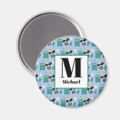 Magneet met leuke zomervakantie-elementen (Voorkant / Achterkant)