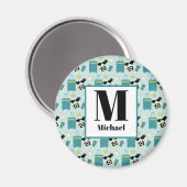 Magneet met leuke zomervakantie-elementen (Voorkant / Achterkant)