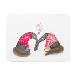 Magneet met liefdevolle miereneters