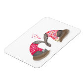 Magneet met liefdevolle miereneters (Linkerzijde)