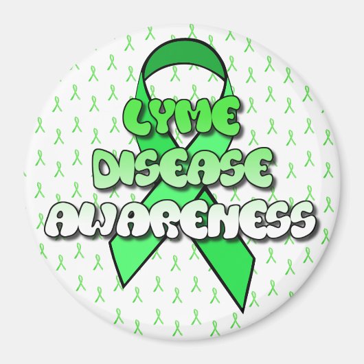Magneet met lint voor Lyme-bewustzijn (Voorkant)