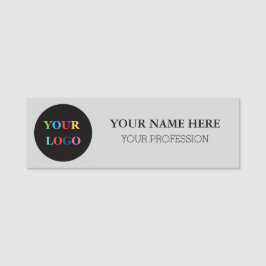 Magneet met logo voor personeel en veiligheidsspel naamplaatje