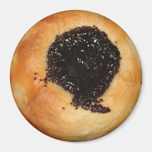 Magneet met maanzaadkolache (Voorkant)