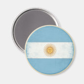 Magneet met Noodlijdende Vlag uit Argentinië (Voorkant / Achterkant)