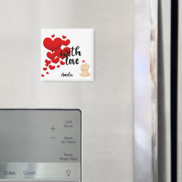 Magneet met persoonlijke boodschap en liefde