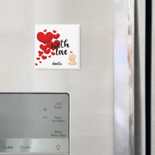 Magneet met persoonlijke boodschap en liefde