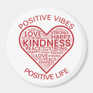 Magneet met positieve vibraties en positief leven