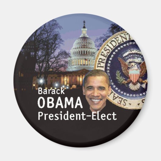 magneet met president selecteren (Voorkant)