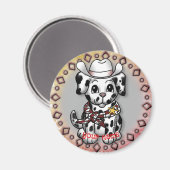Magneet met puppy hond sheriff (Voorkant / Achterkant)