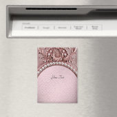 Magneet met roze bloem (Insitu (Vaatwasser))