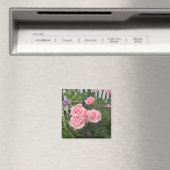 Magneet met roze rozen (Insitu (Vaatwasser))