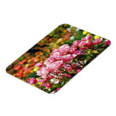 Magneet met roze rozenprint (Linkerzijde)