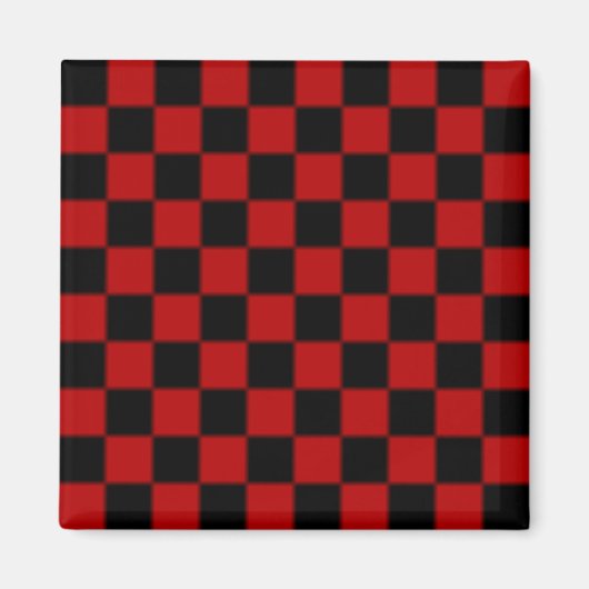 Magneet met schaakbordpatroon (Voorkant)
