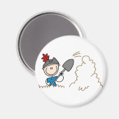 Magneet met schatgraven (Voorkant / Achterkant)