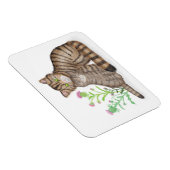 Magneet met Schotse wilde kat en jong (Rechterzijde)