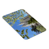 Magneet met SLC Temple met witte bloemen (Rechterzijde)