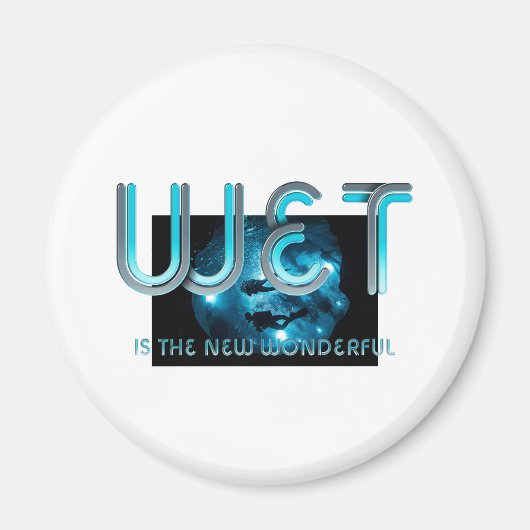 Magneet met slogan voor duiken (Voorkant)