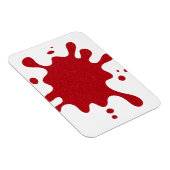 Magneet met tomatenrood spatpatroon – Felle contra (Rechterzijde)