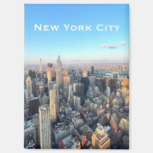 Magneet met uitzicht op de skyline van New York Ci (Voorkant)