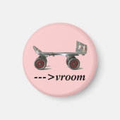 Magneet met vintage roller skate (Voorkant)