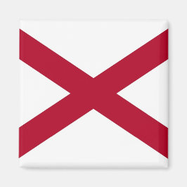 Magneet met vlag van Alabama State - Verenigde Sta