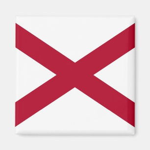 Magneet met vlag van Alabama State - Verenigde Sta