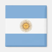 Magneet met vlag van Argentinië (Voorkant)