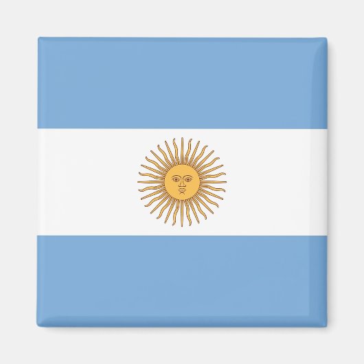 Magneet met vlag van Argentinië (Voorkant)